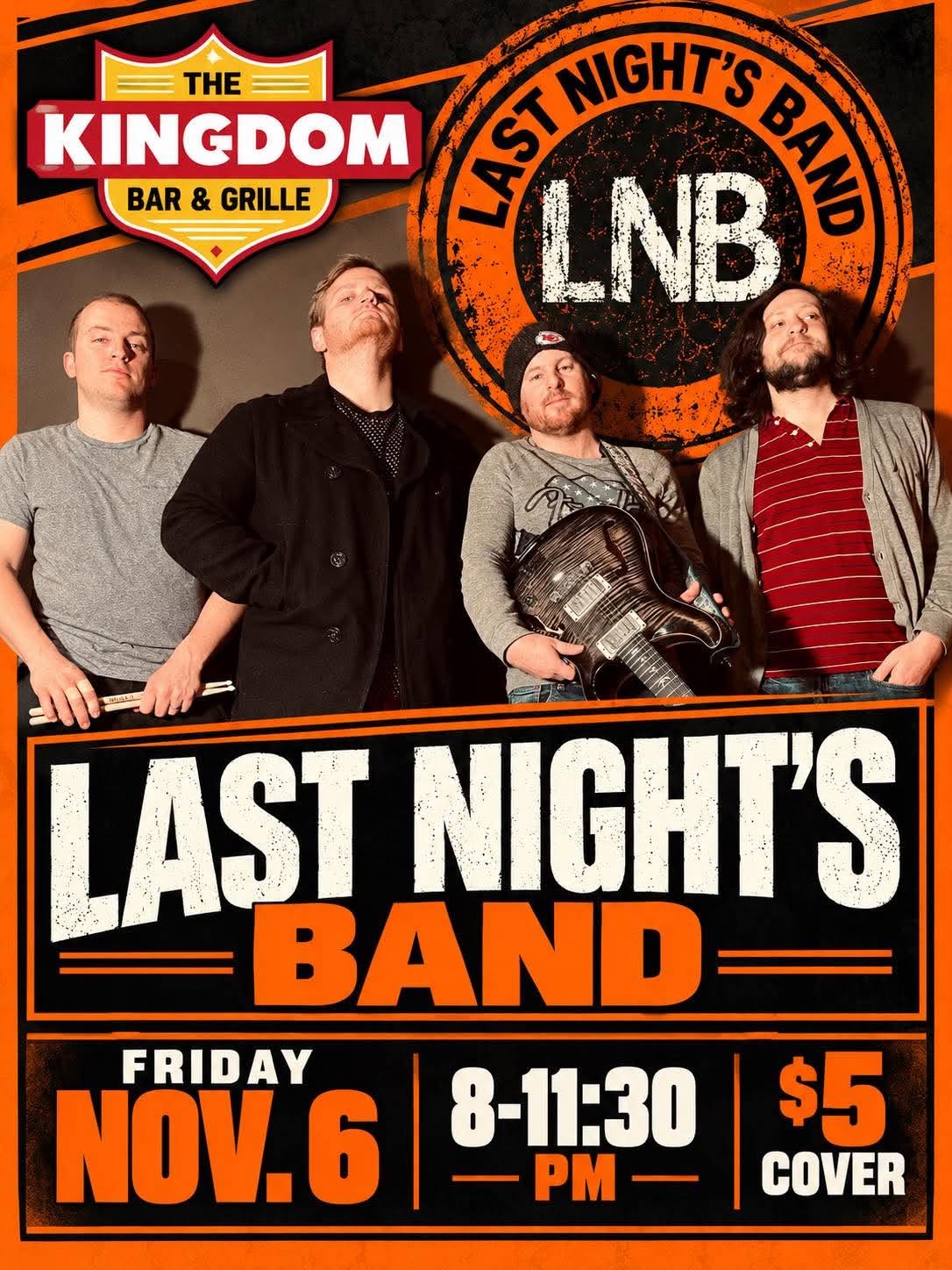Last Nights Band Flyer